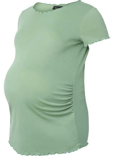 T-skjorte i ribbet materiale til gravide, Green Bay, Packshot image number 0