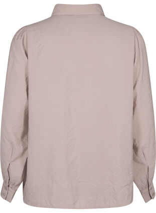 Zizzi Langermet skjorte i Tencel ™ Modal, Goat, Packshot image number 1
