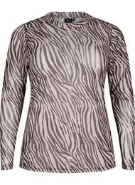 Mesh-topp med sebramønster, Zebra AOP