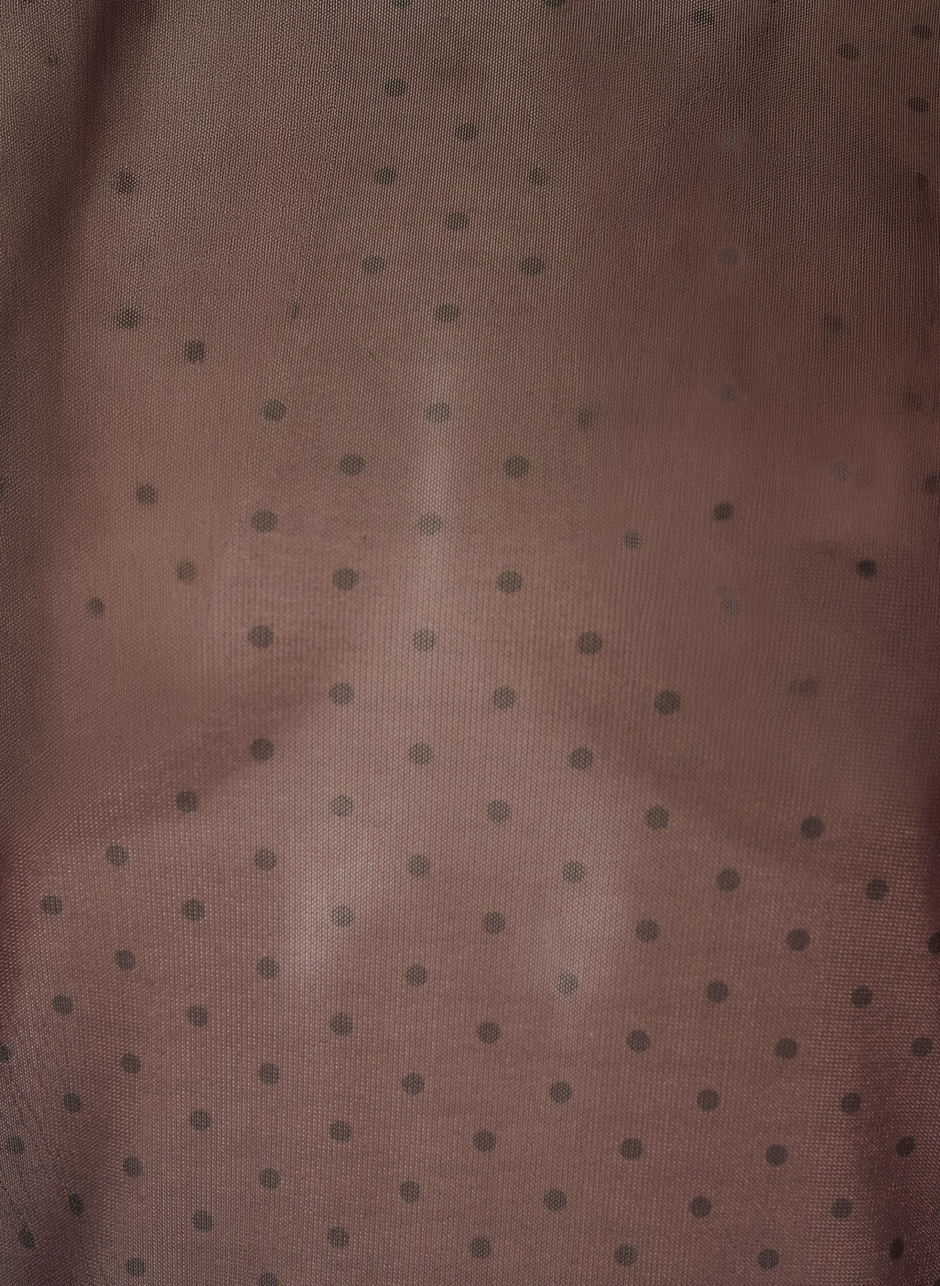 ZizziMesh bluse med trykk, Brun, Packshot image number 2