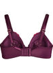Polstret BH med blomsterbroderi, Lilla, Packshot image number 1