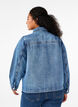 Skjortejakke i denim med lommer, Blue Denim, Model image number 1