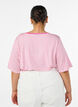 T-skjorte med TENCEL&trade; Lyocell og striper, Rosa, Model image number 2