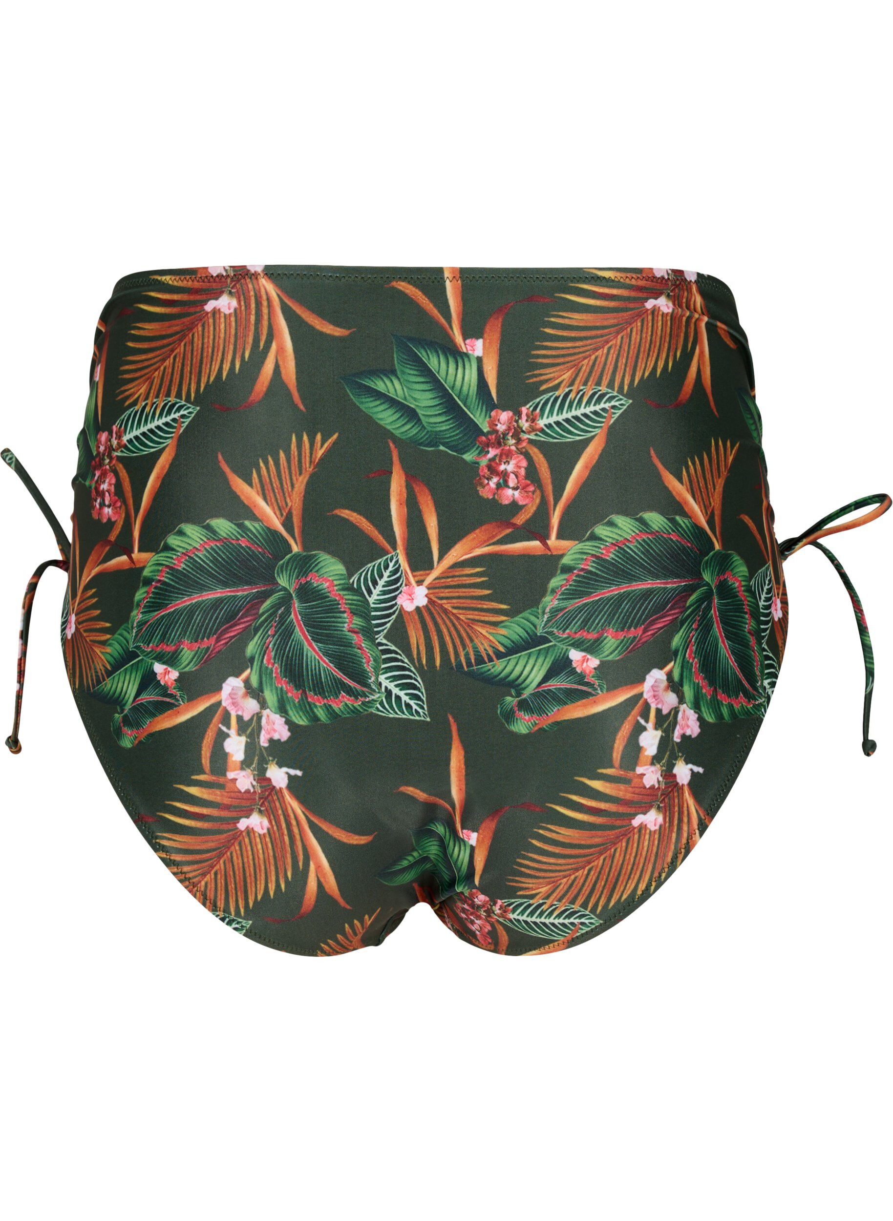 Zizzi Trykt bikini bunner med h&oslash;y midje, Boheme Palm Aop , Packshot image number 1