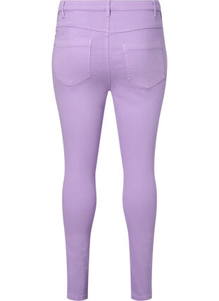 Amy jeans med høyt liv og super slim fit, Lavender, Packshot image number 1
