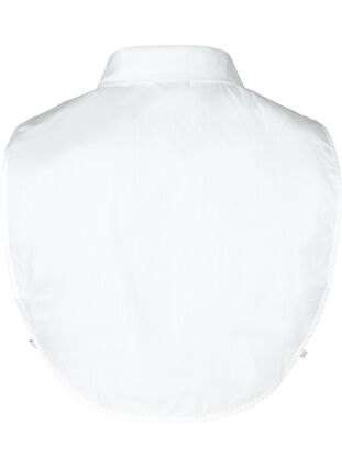 Løs, ensfarget skjortekrage med perler, Bright White, Packshot image number 1