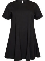 Kort A-linje jersey kjole, 0199