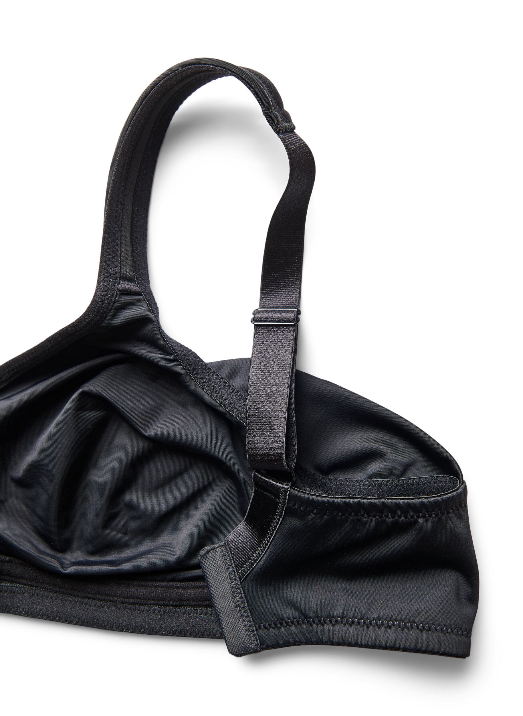 ZizziKomfort-BH med polstrede stropper, Svart, Packshot image number 4