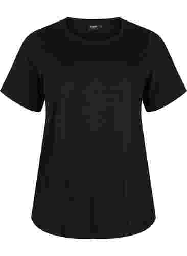 FLASH - 2 stk. T-skjorter med rund hals, White/Black, Packshot image number 3