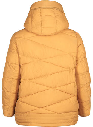 Vindtett jakke med hette og lommer, Spruce Yellow, Packshot image number 1