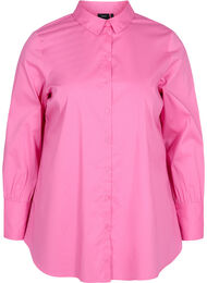 Langermet skjorte med høy mansjett, Aurora Pink