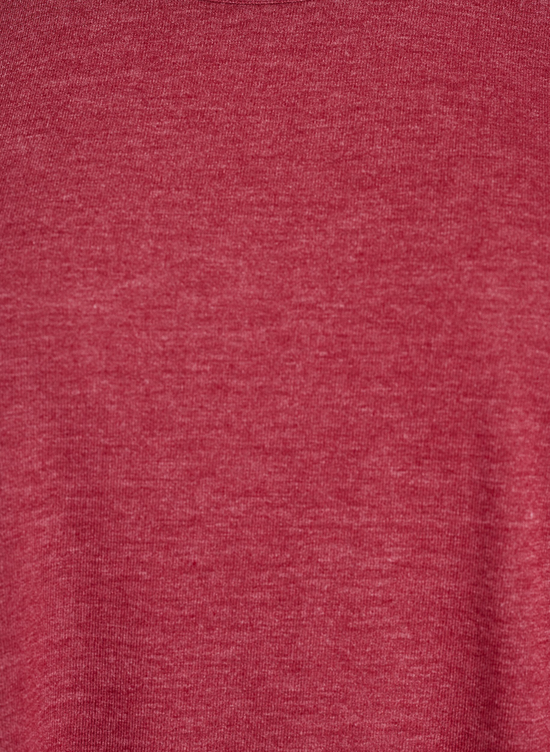 ZizziJersey bluse med 3/4 ermer, R&oslash;d, Packshot image number 2