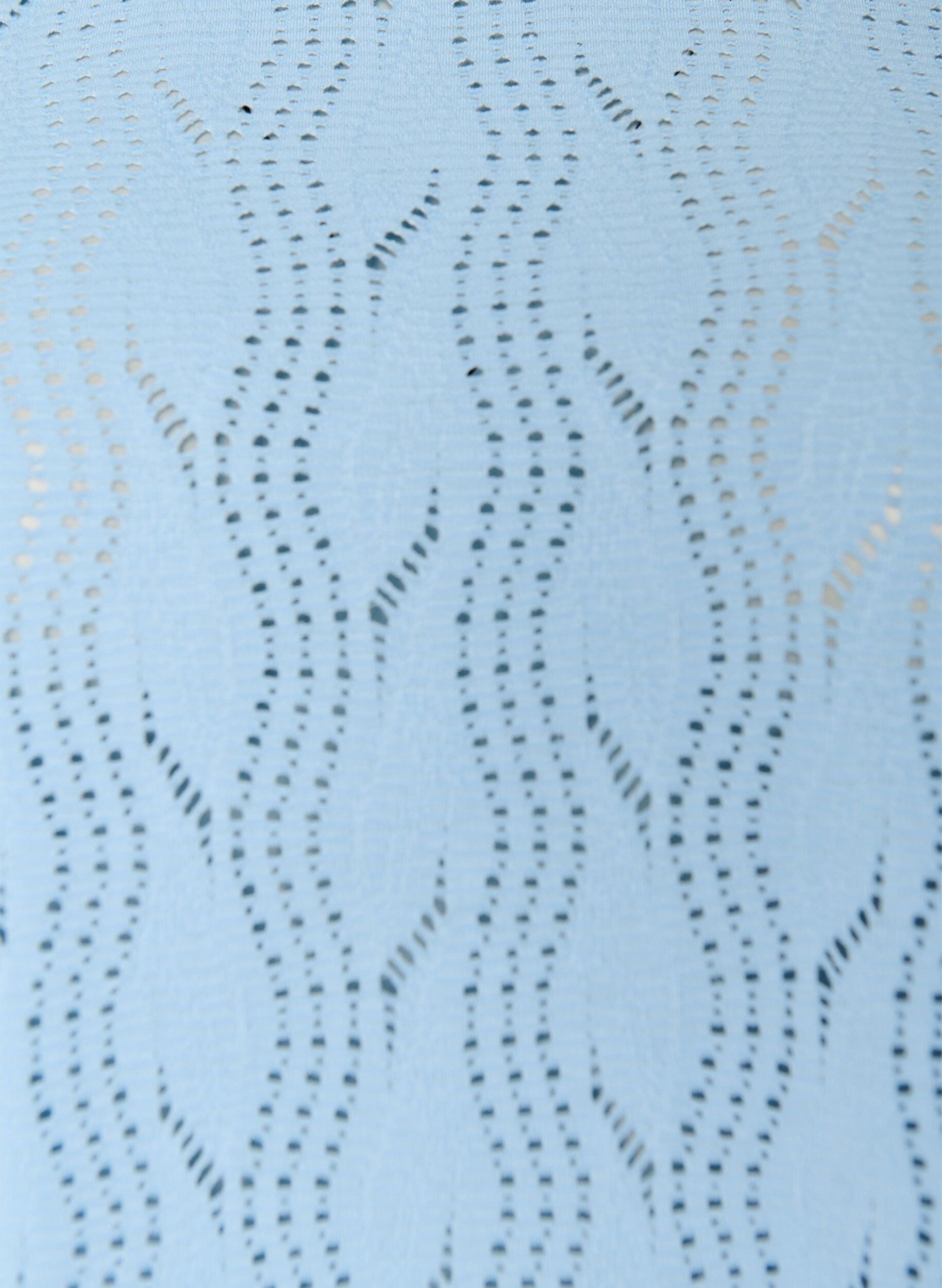 Zizzi Jersey T-skjorte med hullm&oslash;nster, Bl&aring;, Packshot image number 2