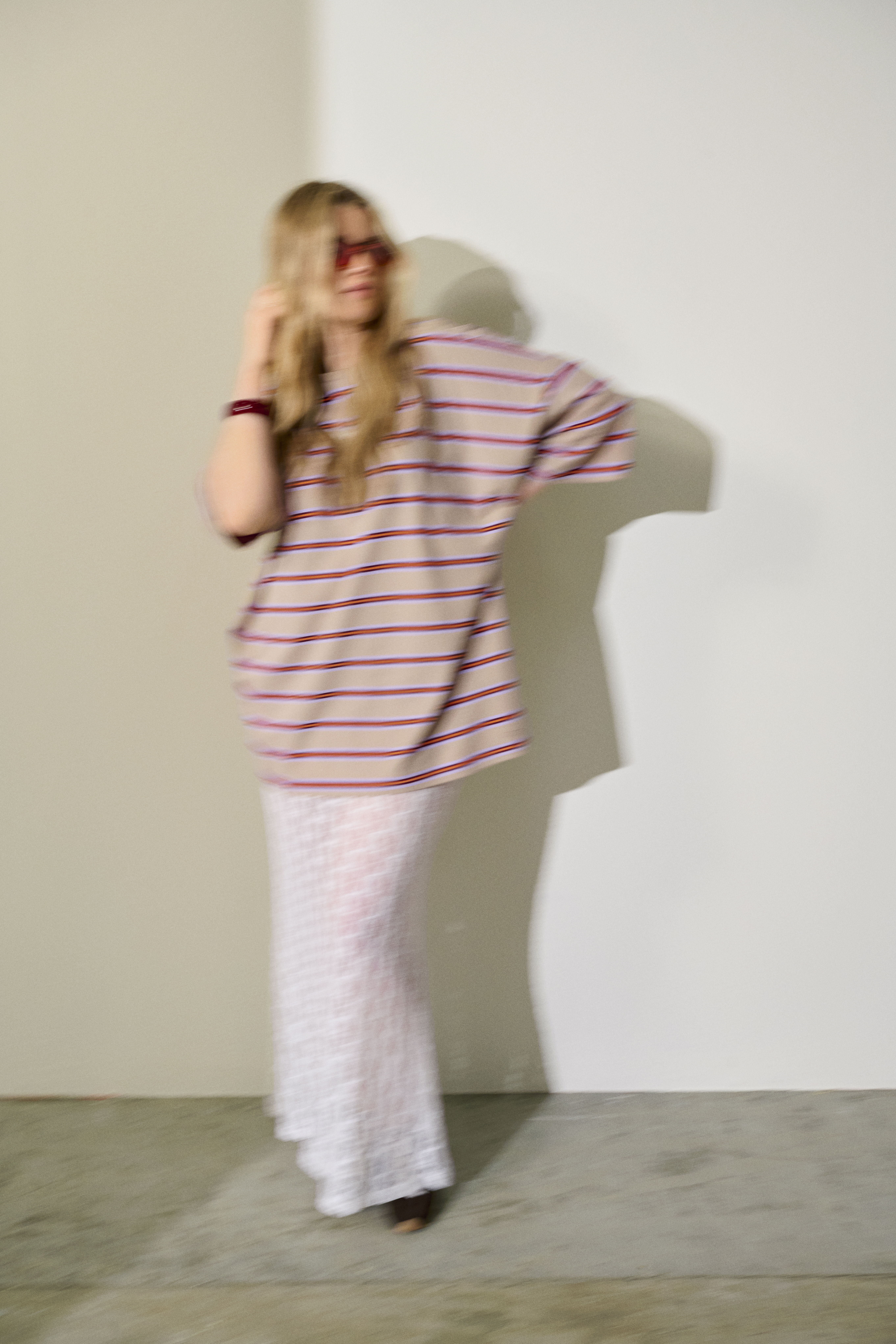 Blonder skj&oslash;rt look, , Model