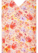 Kortermet viskosebluse med blomstermønster, Red Orange AOP, Packshot image number 2