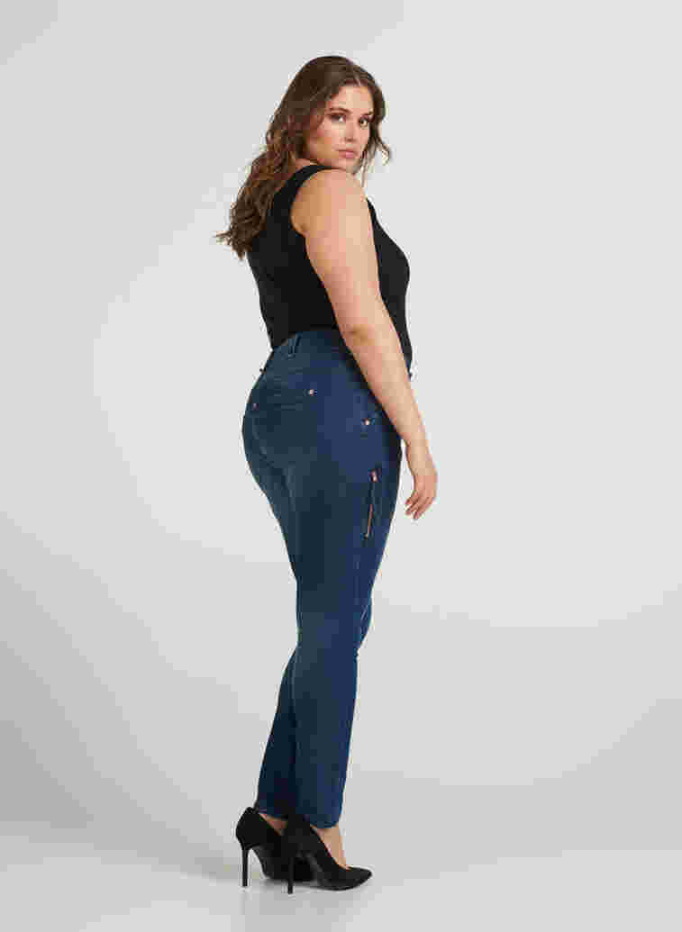 Sanna jeans, Dark blue denim, Model image number 0