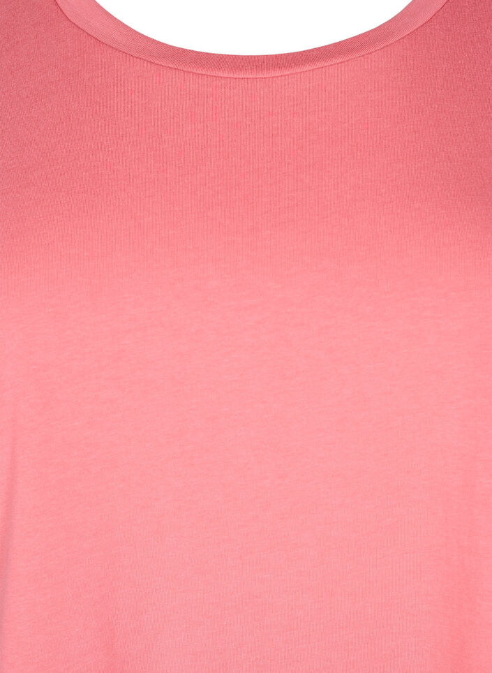 Kortermet T-skjorte i bomullsblanding, Rosa, Packshot image number 2