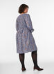 Viskosekjole med smock og heldekkende m&oslash;nster, Bl&aring;, Model image number 2