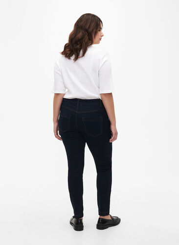 Viona jeans med normal midje, Unwashed, Model image number 1