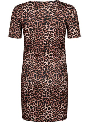 Tettsittende kjole med leopardmønster og utskjæring, Leopard AOP, Packshot image number 1
