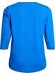 Treningsbluse med 3/4-ermer, Bl&aring;, Packshot image number 1