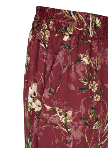 Pysjamasbukser med blomstermønster, Cabernet Flower Pr., Packshot image number 2