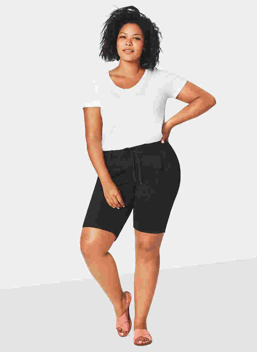 Behagelige shorts, Black, Model image number 1