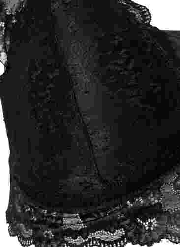BH med blonder og myk vattering, Black, Packshot image number 3