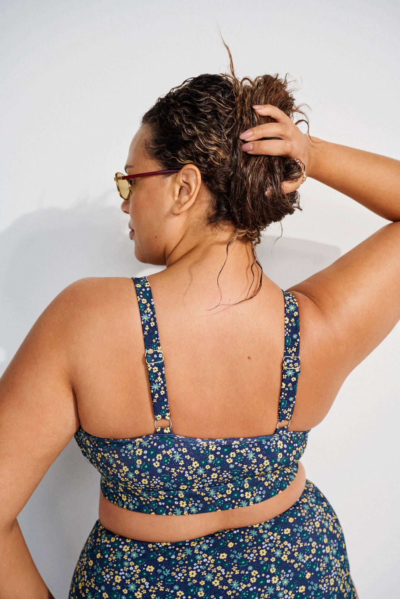 Zizzi Blomstret bikini, , Model