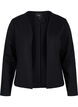 Kort blazer uten lukking, Black, Packshot image number 0