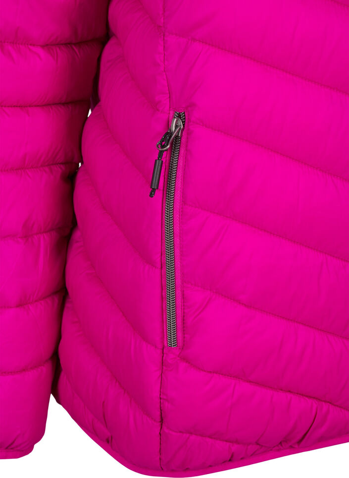 Lett jakke med hette, Rosa, Packshot image number 3