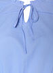 Bluse i bomull med knytesnor og elastisk midje, Bl&aring;, Packshot image number 2
