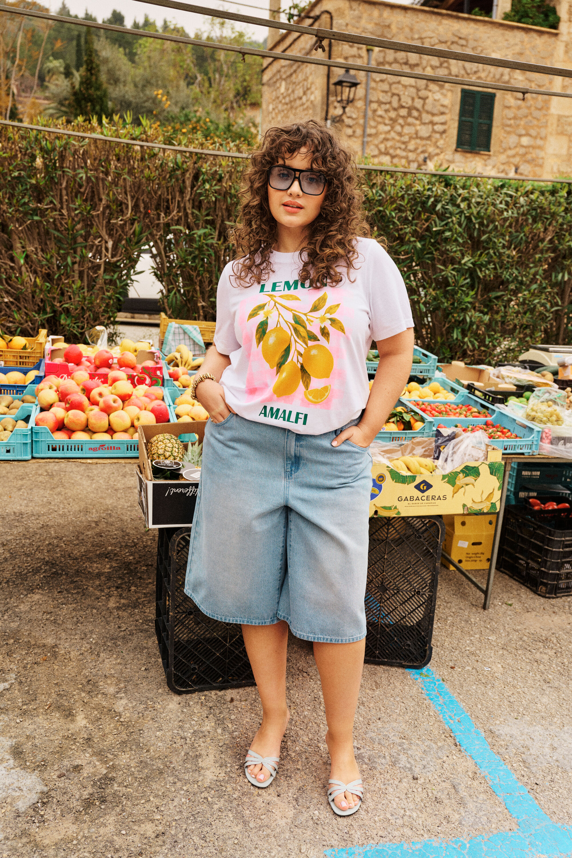 ZizziFrisk middelhavsstemning i denim, , Model