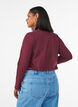Basis jersey bluse med lange ermer, R&oslash;d, Model image number 2