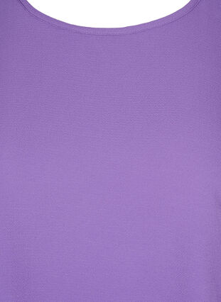 Kortermet bluse med rund hals, Deep Lavender, Packshot image number 2