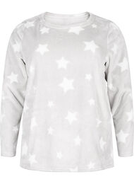 Langermet bluse med stjerner, Grey Star