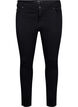 Cropped Amy jeans med glidel&aring;s, Svart, Packshot image number 0