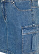 Ettersittende denimskjørt med cargo-lomme, Blue Denim, Packshot image number 2