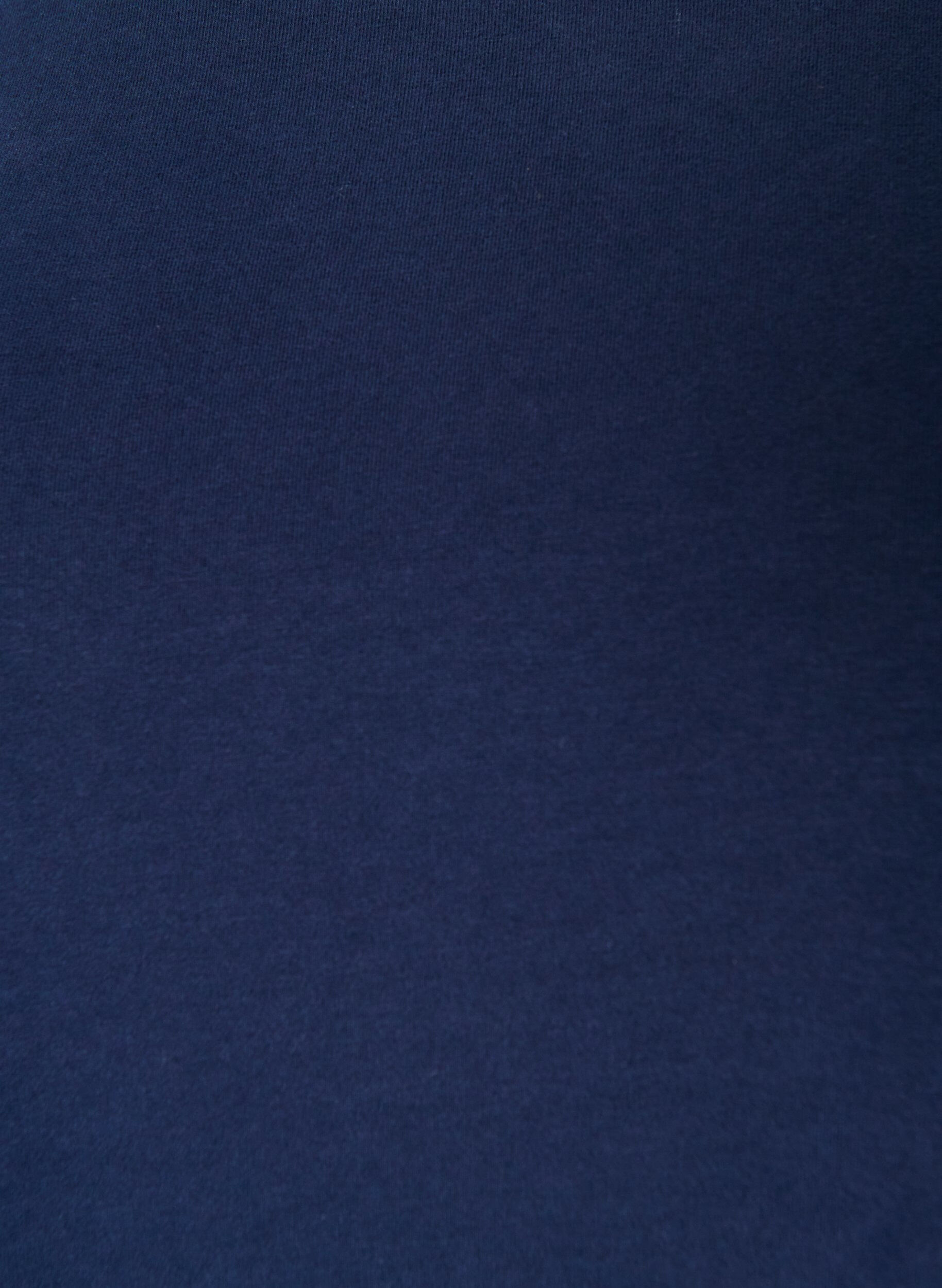 ZizziBasis jersey bluse med lange ermer, Bl&aring;, Packshot image number 2