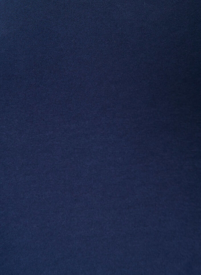 Basis jersey bluse med lange ermer, Bl&aring;, Packshot image number 2