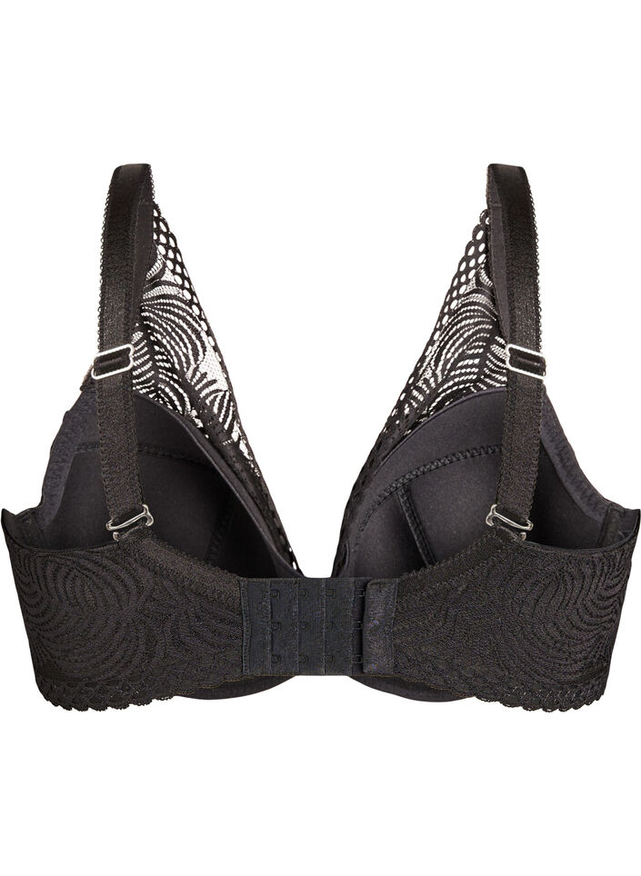 Blonde-BH med polstrede sk&aring;ler, Svart, Packshot image number 1