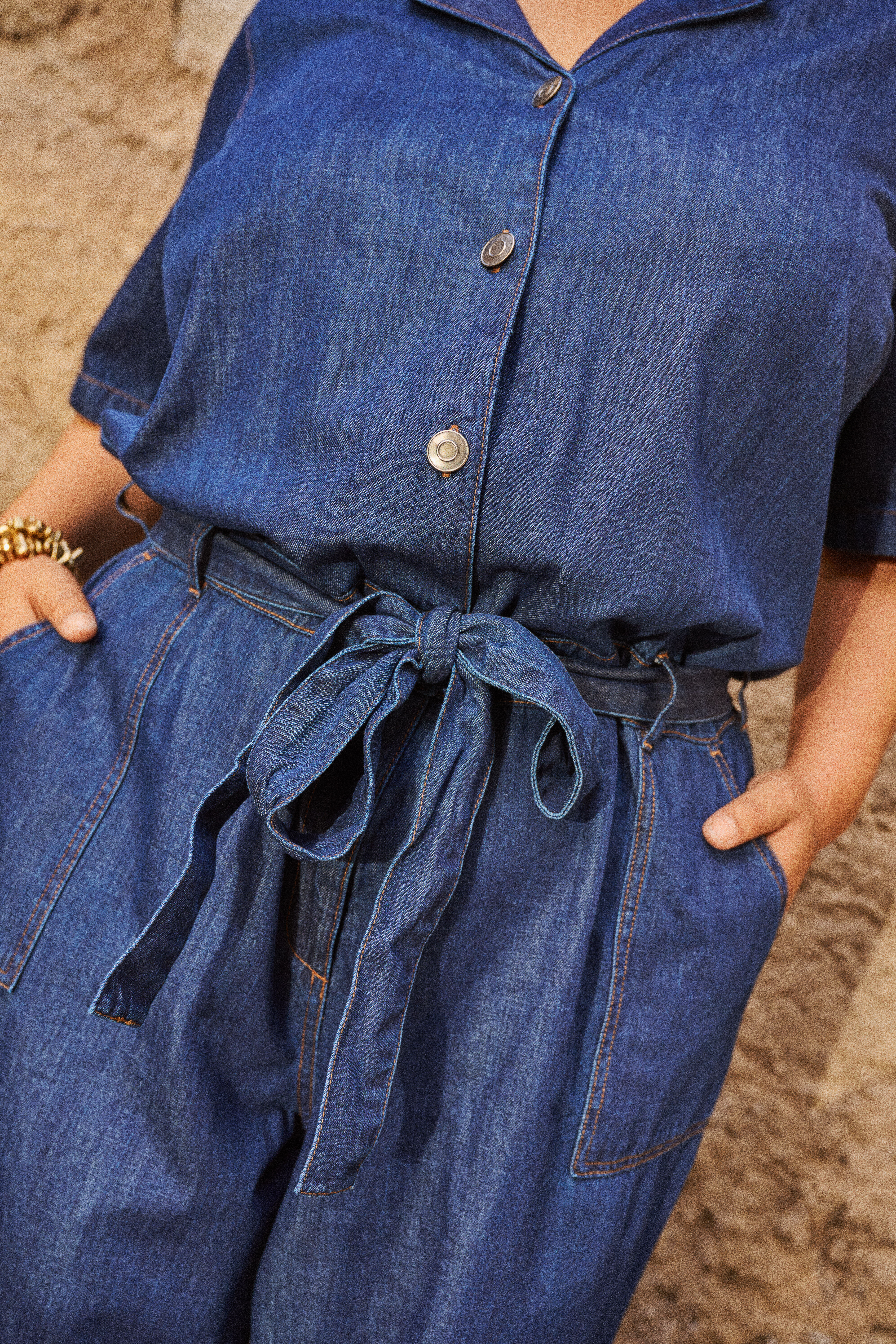 Zizzi Denim jumpsuit, , Model