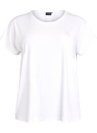 Ensfarget trenings-T-skjorte, Bright White