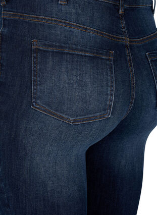 Supersmale jeans med høy midje, Dark Blue, Packshot image number 3