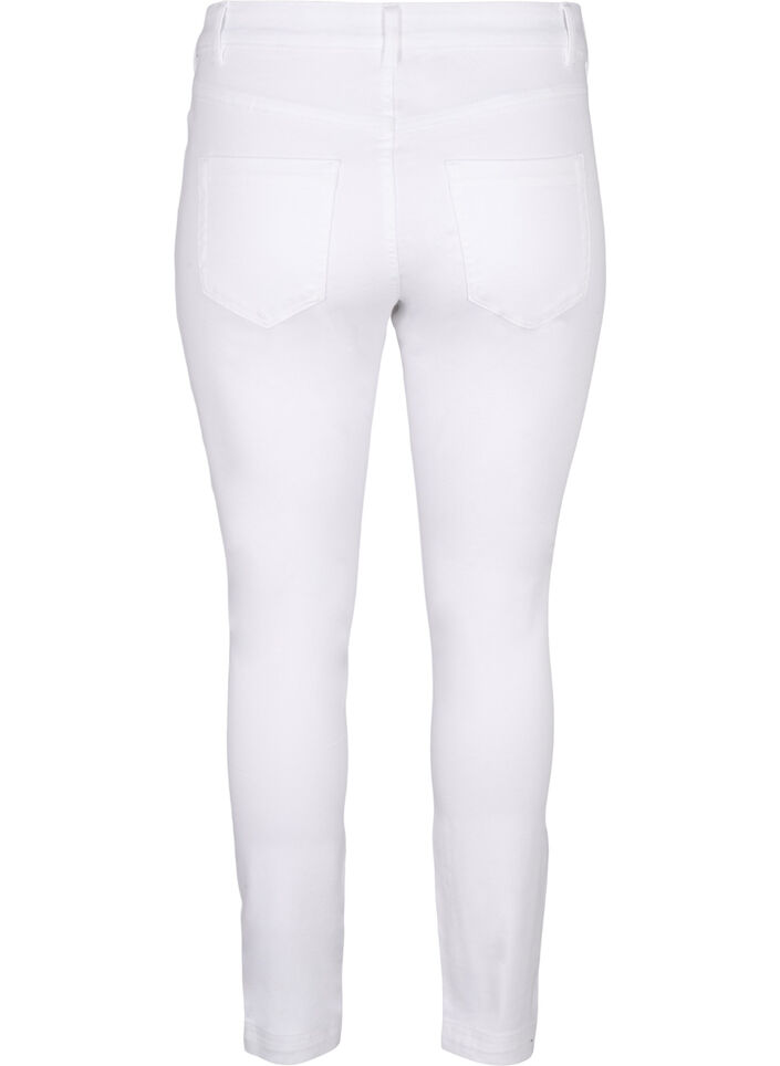 Viona jeans med normal midje, Hvit, Packshot image number 1