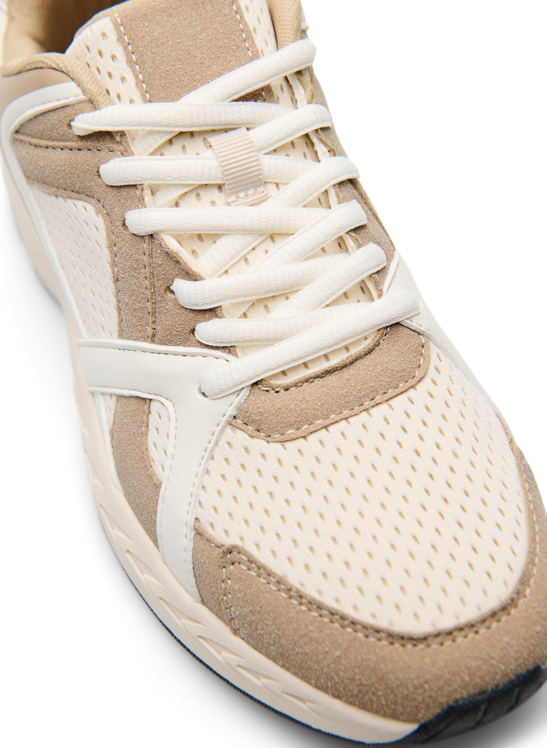 Zizzi Sporty sneakers med mesh, Beige, Packshot image number 3