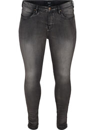 Super slim Amy jeans med h&oslash;yt liv, Dark Grey Denim