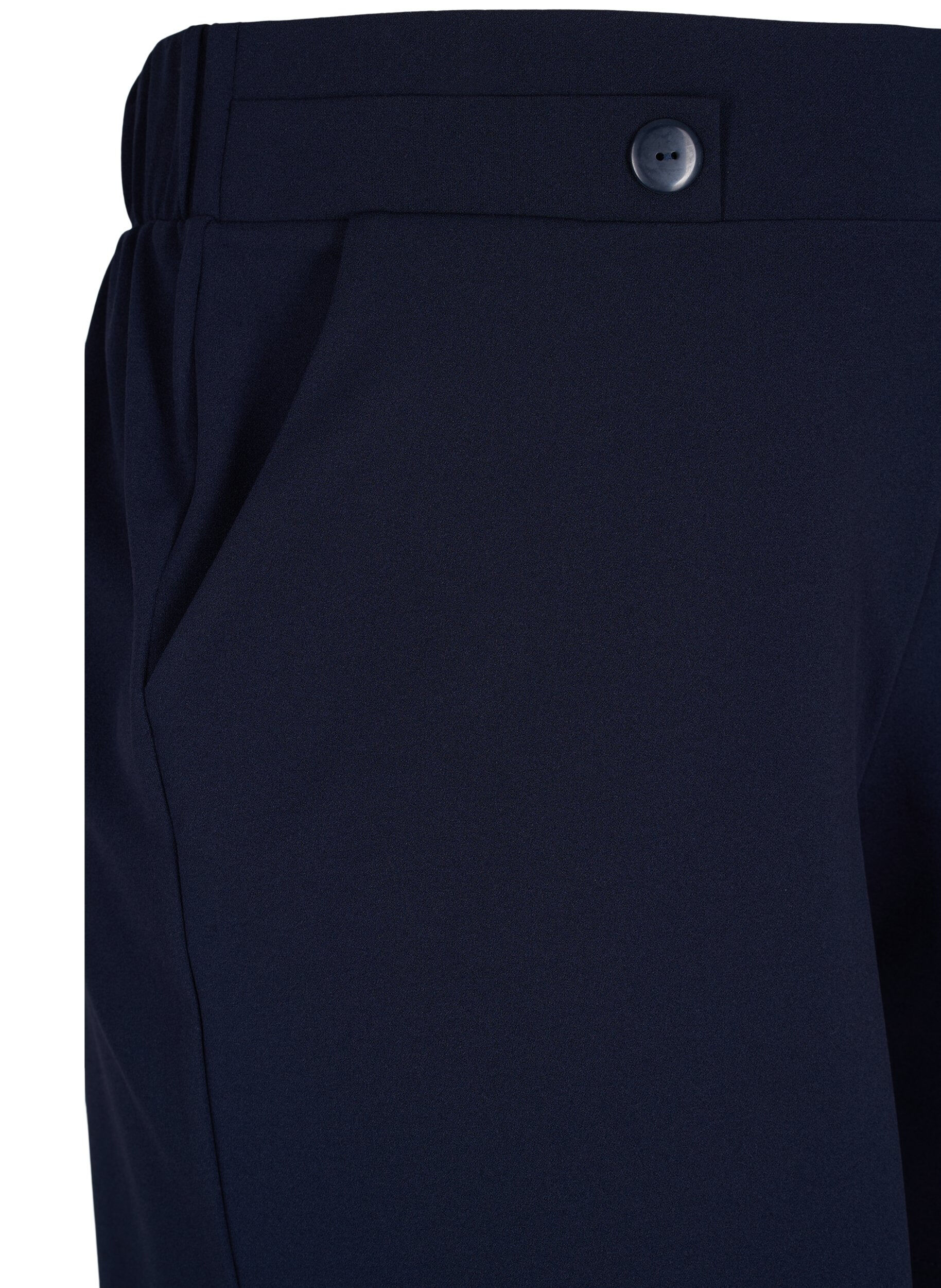 ZizziShorts med lommer og l&oslash;s passform, Bl&aring;, Packshot image number 2