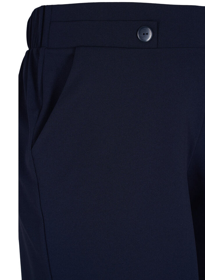 Shorts med lommer og l&oslash;s passform, Bl&aring;, Packshot image number 2