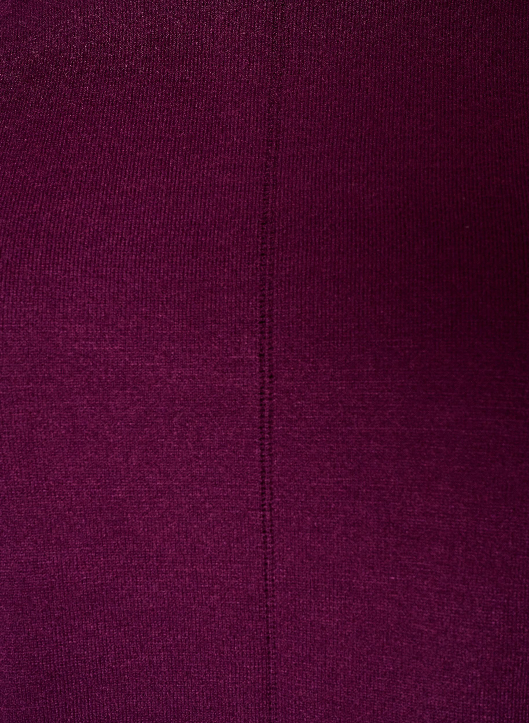 ZizziStrikket bluse med rund hals og strikket m&oslash;nster, R&oslash;d, Packshot image number 2
